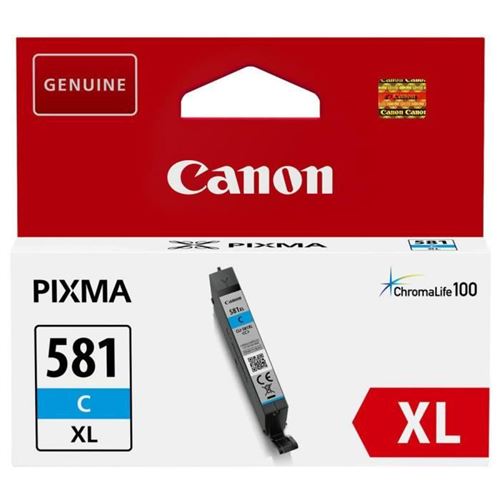 Cartouche d'encre originale Canon CLI-581C XL 2049C001 XL Cyan