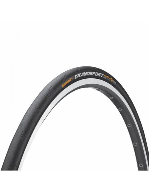 Pneu route 700 x 23 continental grand sport extra renfort vectran Noir