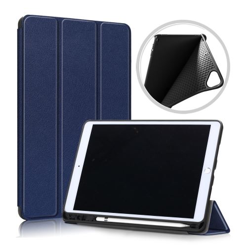 Générique Bleu Étui Tablette Avec Support Pliable Et Porte-Stylet Pour Apple Ipad 10,2 (2019) - Image 3