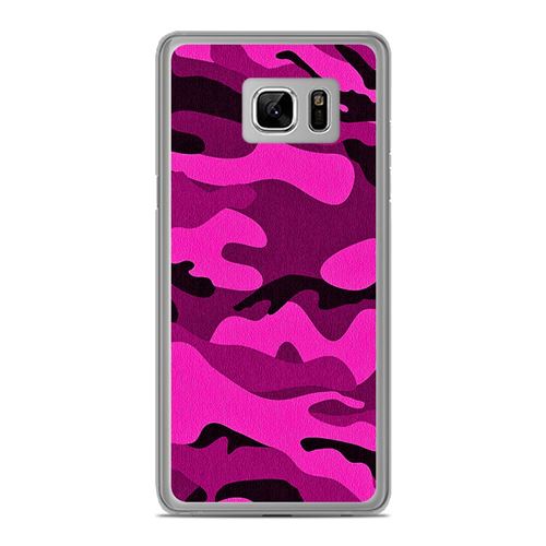 Coque en silicone Samsung Galaxy Note 6 - Camouflage rose