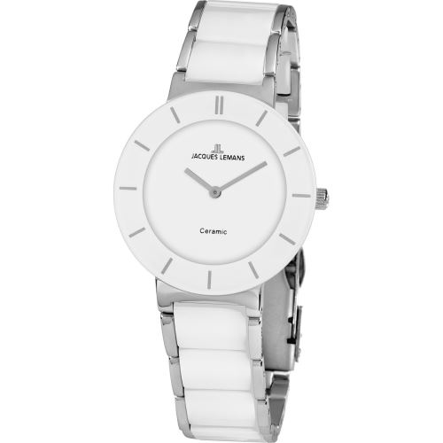 Montre JACQUES LEMANS en Céramique Blanche