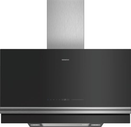 Siemens iQ700 LC97FVW60 - Hotte - hotte décorative - largeur : 90 cm - profondeur : 50 cm - evacuation & recyclage - noir