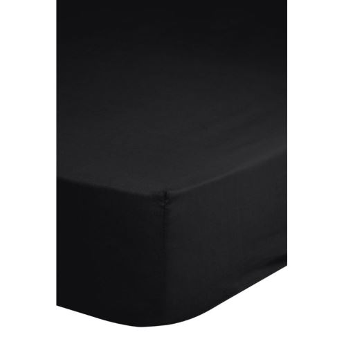 Descanso Drap-housse Double couvre-lit Jersey 140 x 200 cm Noir 0215.04.44
