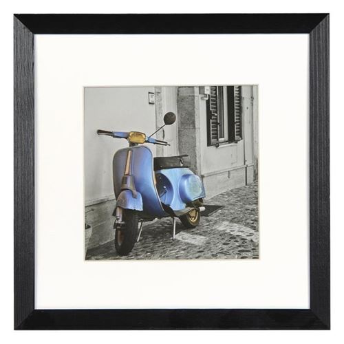 Henzo 8149108 Umbria 20 x 20 Frame Cadre photo Bois, noir, 20 x 20 x 1.4 cm