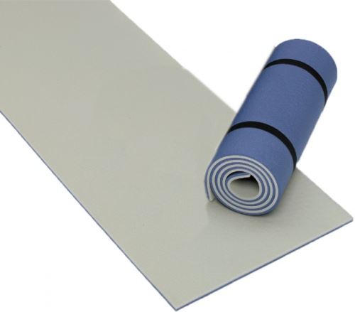 Happy People tapis de couchage double épaisseur 180 x 50 cm bleu/gris
