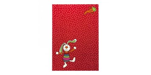Tapis enfant RAINBOW RABBIT par Sigikid Rouge 160x225