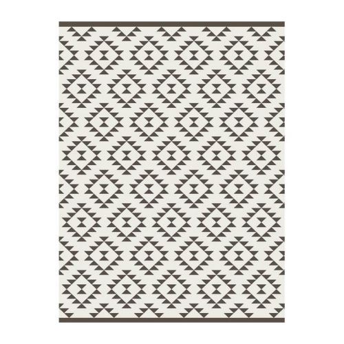 STEPHEN Tapis intérieur / extérieur - 150x200 cm - Creme et marron