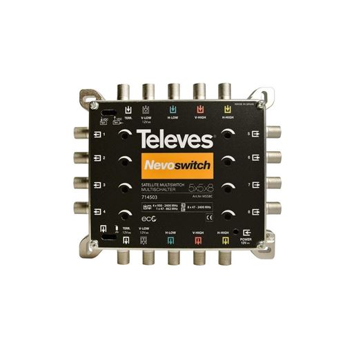 Televes multiswitch 5x5x8 f terminal/cascadable