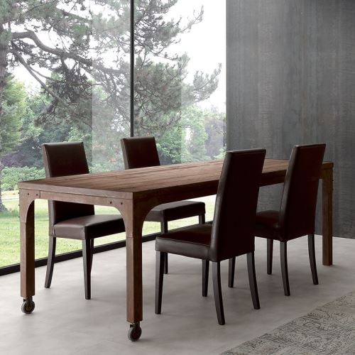 Table A Manger Industrielle En Bois Et Metal Ruben L 180 X P 90