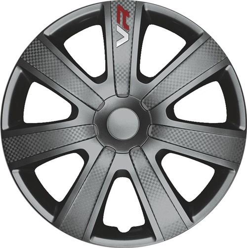 AutoStyle Enjoliveurs VR 16 pouces ABS gris foncé lot de 4
