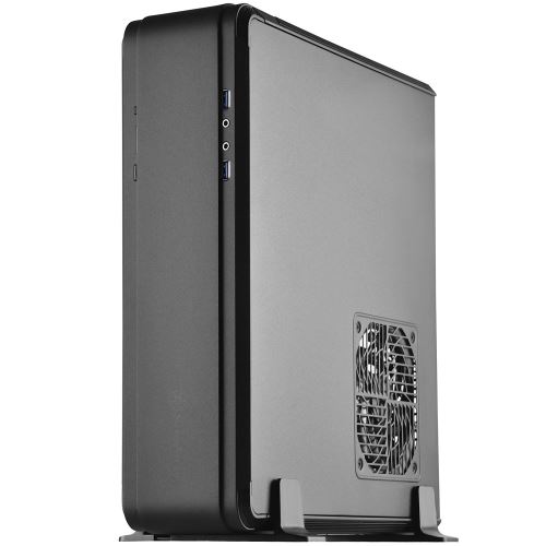 SilverStone SST-FTZ01B-E - Fortress Boîtier PC Gamer haut de gamme Mini-ITX, PSU ATX optionnel, noir
