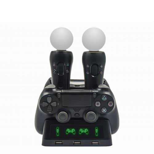 Station de Chargeur 3 en 1 pour Manette PS4 / PS move - Noir
