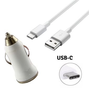 Câble De Recharge USB Type C (1 Mètre, Blanc) Pour Huawei Honor View 10 - Marque NOVAGO - Neuf