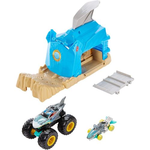 Hot Wheels piste Camion d'échantillonnage Shark Wreak12,5 cm bleu