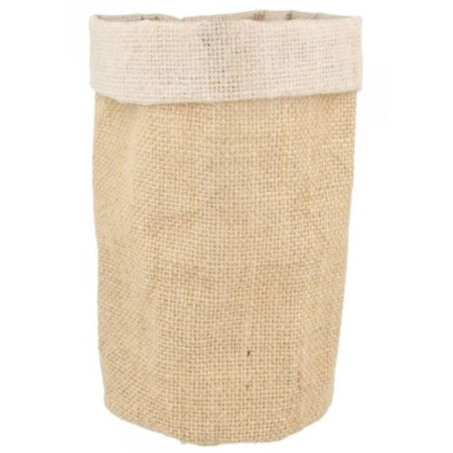 Pot en toile de jute 18 x 25 cm