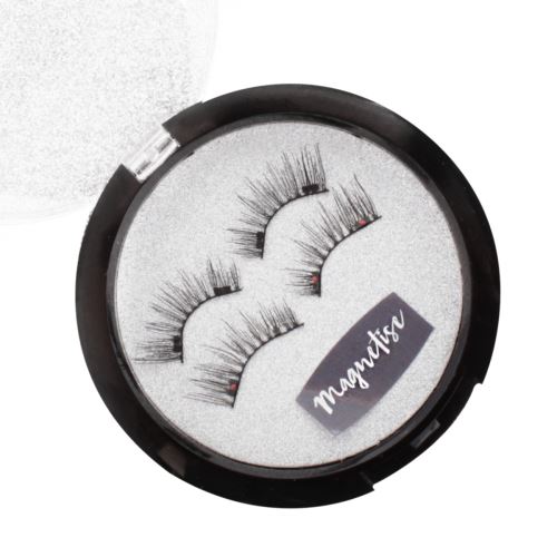 Paire de faux cils magnétiques naturels noirs - Ellie