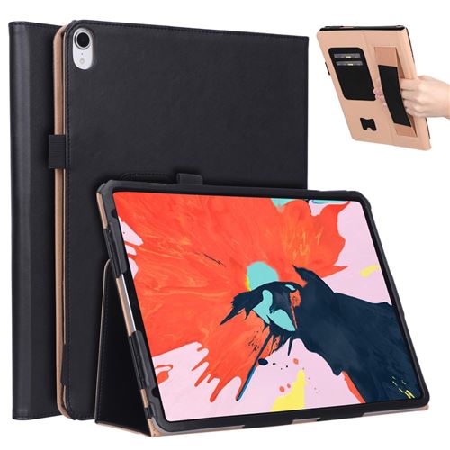 Etui en PU style vintage noir pour votre Apple iPad Pro 11-inch (2018)
