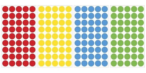 RoomMates stickers muraux confettis points vinyle 180 pièces