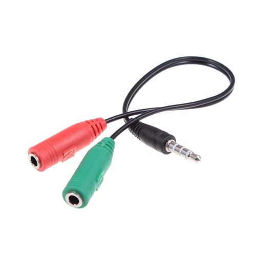 Connectique Informatique Ineck 3.5Mm Cable Adaptateur Stereo Audio Micro Y Cable Adaptateur [ 1 X Jack 3,5 Mm Male Vers 2 X 3,5 Mm Femelles ]