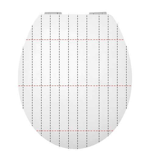 Abattant WC 43cm MDF Bois compressé Blanc St Germain