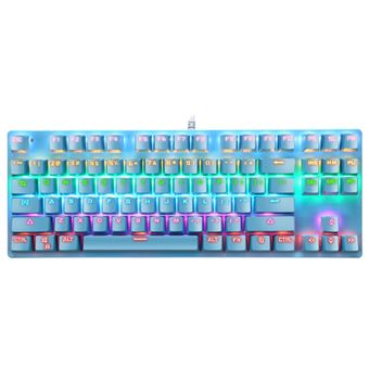 Clavier K550 mécanique Filaire Style punk -Bleu - 1