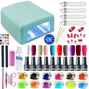 Kit Manucure 10 Vernis Semi Permanent Lampe Vert Achat