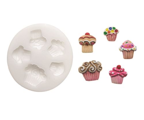 Moule silicone decors cup cakes slk222