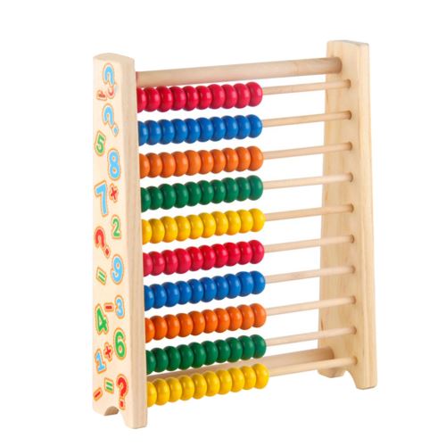 Jouet en Bois Jouet Développement Couleur en Bois Brillamment 100 Perles pour Enfants Math Wj202
