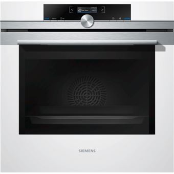 Siemens iQ700 HB674GBW1 - Four - intégrable - niche - largeur : 56 cm - profondeur : 55 cm - hauteur : 58.5 cm - avec système auto-nettoyant - classe A+ - blanc