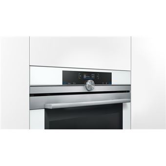 Siemens iQ700 HB674GBW1 - Four - intégrable - niche - largeur : 56 cm - profondeur : 55 cm - hauteur : 58.5 cm - avec système auto-nettoyant - classe A+ - blanc