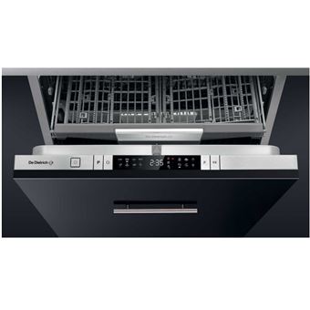 De Dietrich DCJ532DQX - Lave-vaisselle - intégrable - Niche - largeur : 60 cm - profondeur : 58 cm - hauteur : 82 cm - inox/noir
