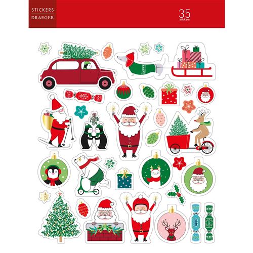 Stickers En Route Pour Noël - Draeger Paris