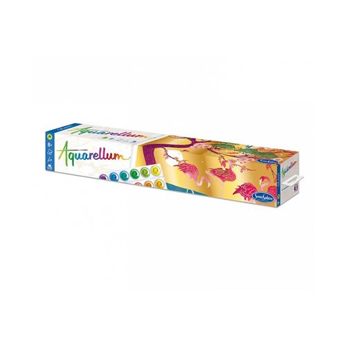 Aquarellum Geant Paravent Flamants Roses