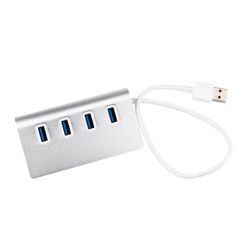 USB 3.0 4 Ports Multi Hub Splitter Aluminium Adaptateur Haute Vitesse pour PC Portable Mac Wenxibe028