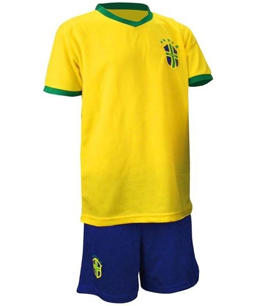 Brazilië VOETBALSET SUPPORTER JUNIOR JAUNE / bleu