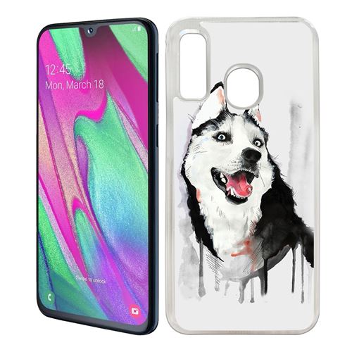 Coque pour Samsung Galaxy A40 -  Chien Husky Splash