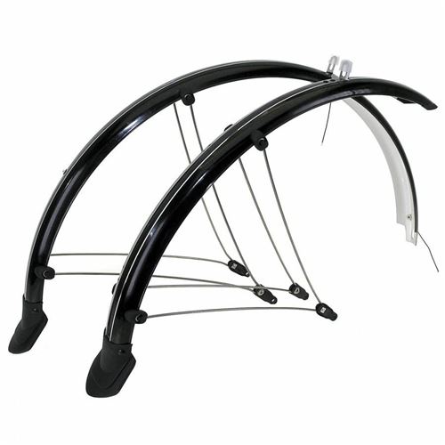 Garde boue vtt tringles 24 p2r country plastic noir largeur 56mm (paire)