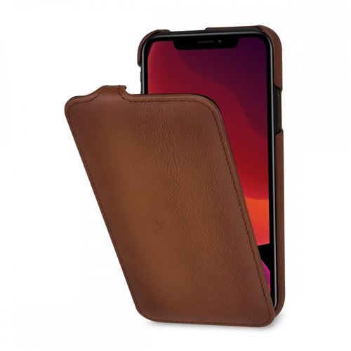 Etui pour iPhone 11 UltraSlim en cuir véritable marron Stilgut