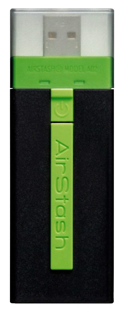 Maxell AirStash SDXC Clé USB Flash Drive Noir/Vert 64 Go