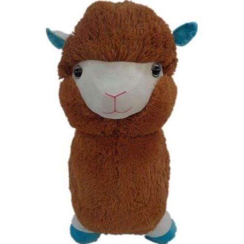 NICOTOY Peluche Lama debout - 68 cm - Marron