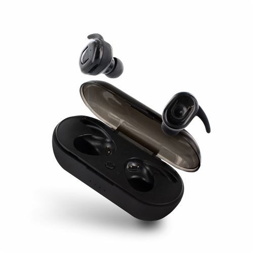 Metronic mooov - Werkelijk draadloze koptelefoon met micro - inwendig - Bluetooth - zwart