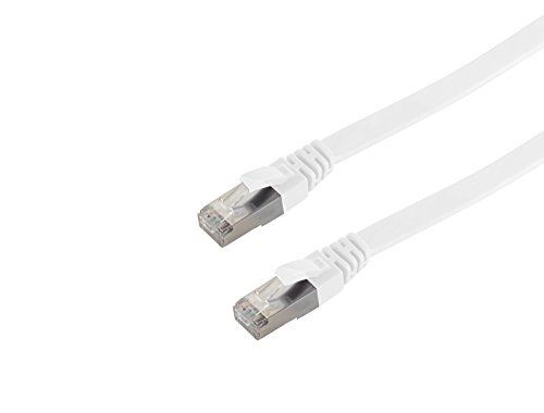 Helos 148773 ultra plat câble patch u utp slim cat 6, 7,5 m blanc