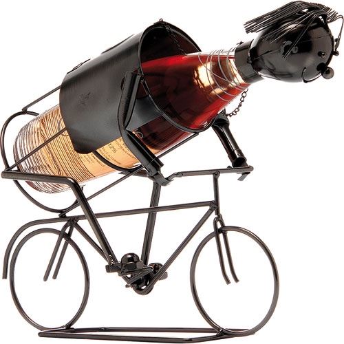 Porte bouteille metal cycliste vinolem 1484