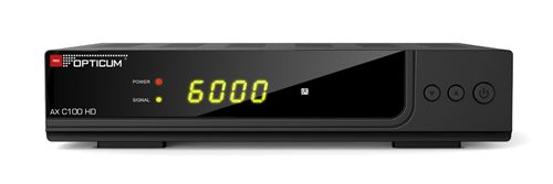 Opticum ax c100 récepteur câble numérique hd hdtv, dvb-c, hdmi, péritel, usb (noir)