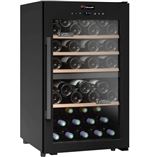 Climadiff CD56B1 - Cave à vin - pose libre - largeur : 50 cm - profondeur : 54 cm - hauteur : 85.5 cm - 122 litres - classe G - noir
