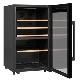 Climadiff CD56B1 - Cave à vin - pose libre - largeur : 50 cm - profondeur : 54 cm - hauteur : 85.5 cm - 122 litres - classe G - noir