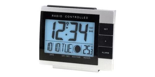 Réveil radiopiloté(e) Techno Line 02335 WS 8055 argent-noir