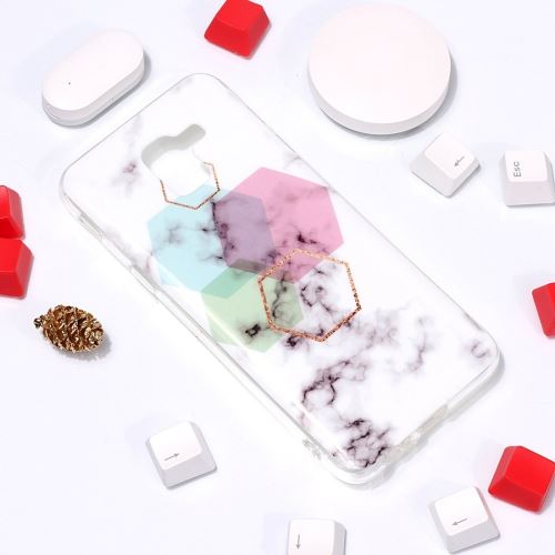 Galaxy J6 (2018) Coque Protection Tpu Marbré Als89476