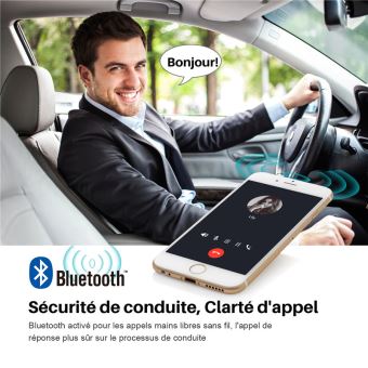 14€02 sur Autoradio Voiture Stéréo Mains Libres Bluetooth pour voiture Radio  FM Lecteur MP3 Lecteur USB / SD / AUX avec Télécommande - Autoradio - Achat  & prix