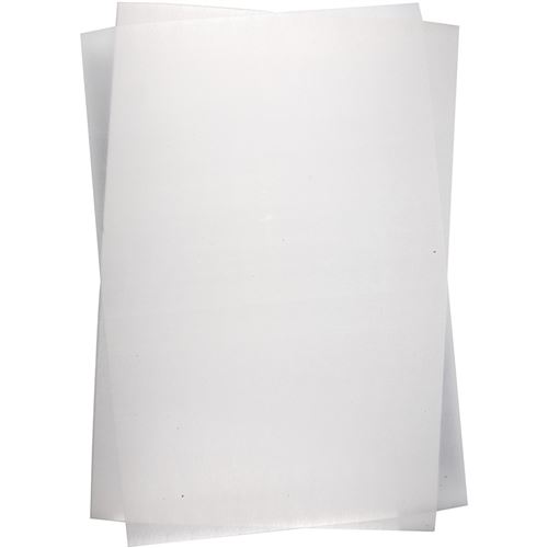 Plastique thermo-rétractable, feuille 20x30 cm, brillant transparent, 10feuilles